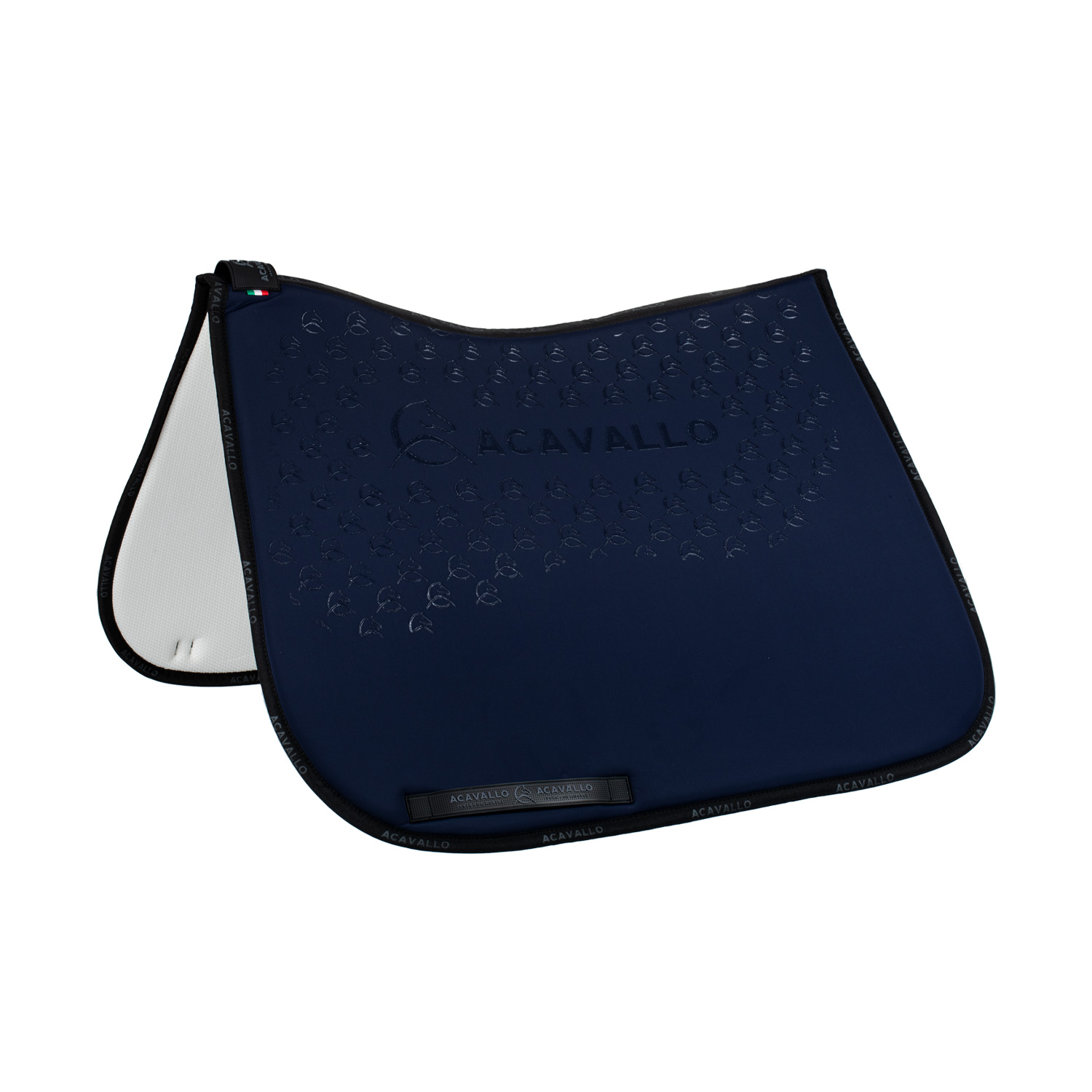 Acavallo Saddle Pad Dressage Lycra and Memory Foam Half Pad with Bamboo Lining