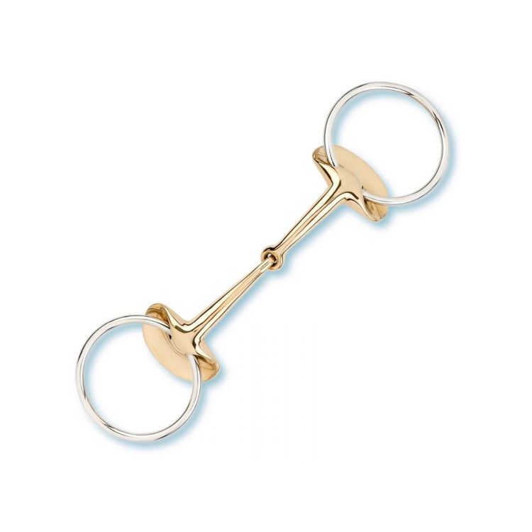 STUBBEN GOLDEN WINGS SNAFFLE BIT, THICKNESS 14MM, (1 PC)