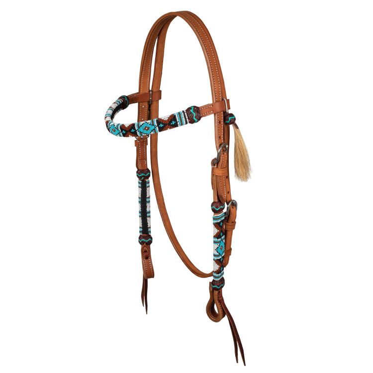 NAVAJO PEARLS WESTERN BRIDLE