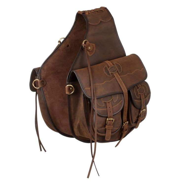 Western bag in decorated leather