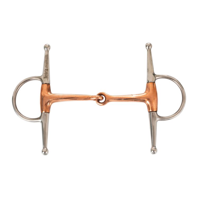 SOLID COPPER FULL CHEECK SNAFFLE BIT