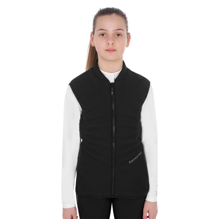 Girls' slim fit vest in technical fabric