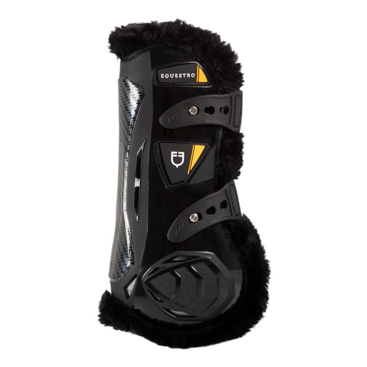 Anatomical tendon boots with synthetic sheepskin