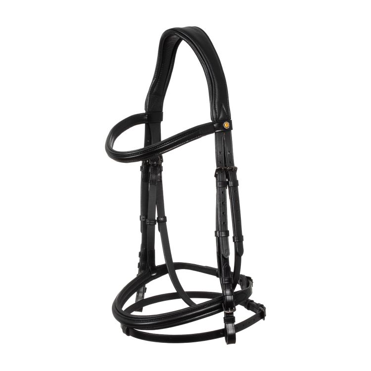 ANATOMIC LEATHER BRIDLE BLACK FITTING