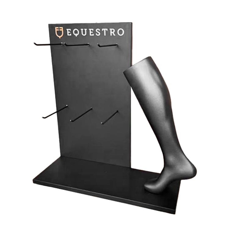 Black steel and plastic stockings display  L650/W250/H700 mm