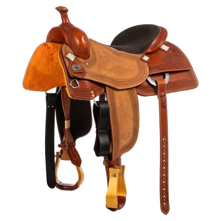 Selle Westwood classic working cow cognac reverse #FL6 border #64