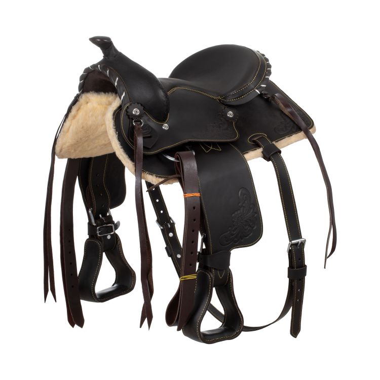 LAKOTA PONY SADDLE PRIME PRO SILVER WIRE 13"