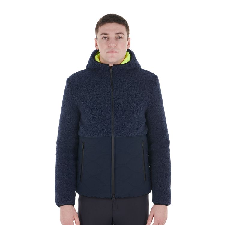 Men's waterproof jacket with Teddy inserts