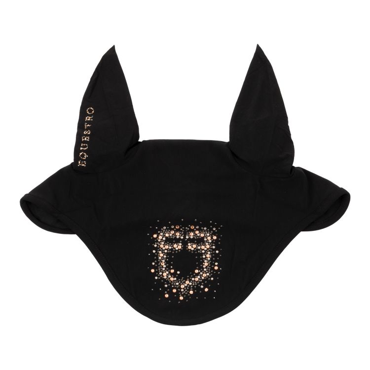 Fly veil in technical fabric with rhinestone logo