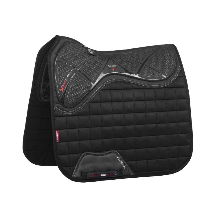 X-GRIP TWIN SIDED DRESSAGE LARGE SQUARE BLACK