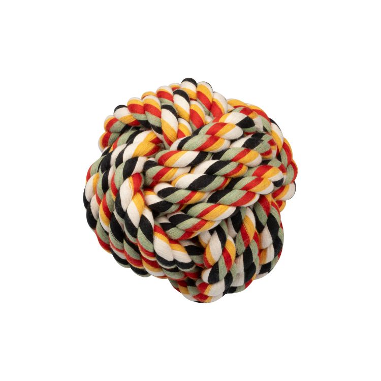 COLORED BALL KNOTTED 15 CM