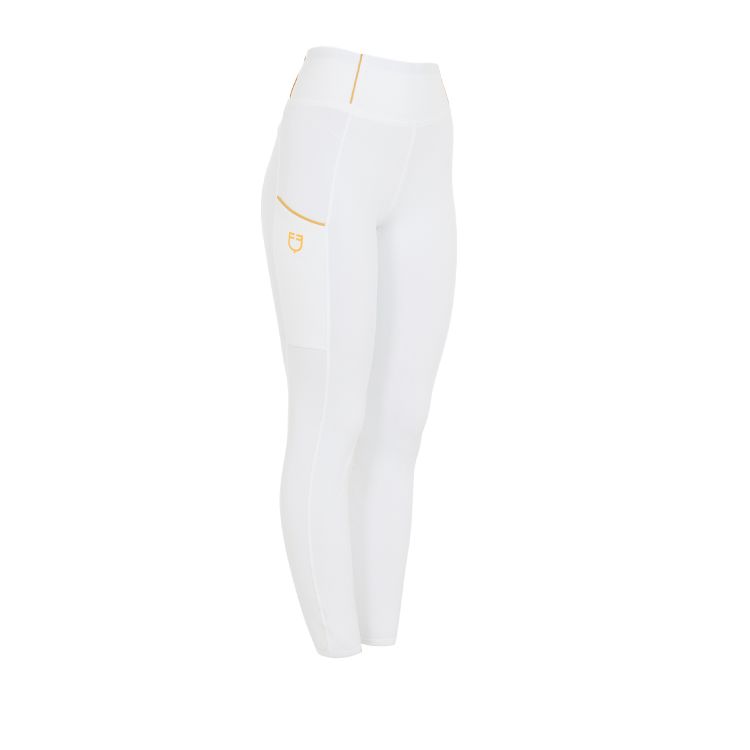 Girls' slim fit grip leggings with logo