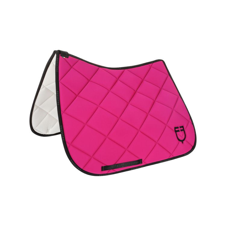 Dressage saddle pad technical fabric with logo