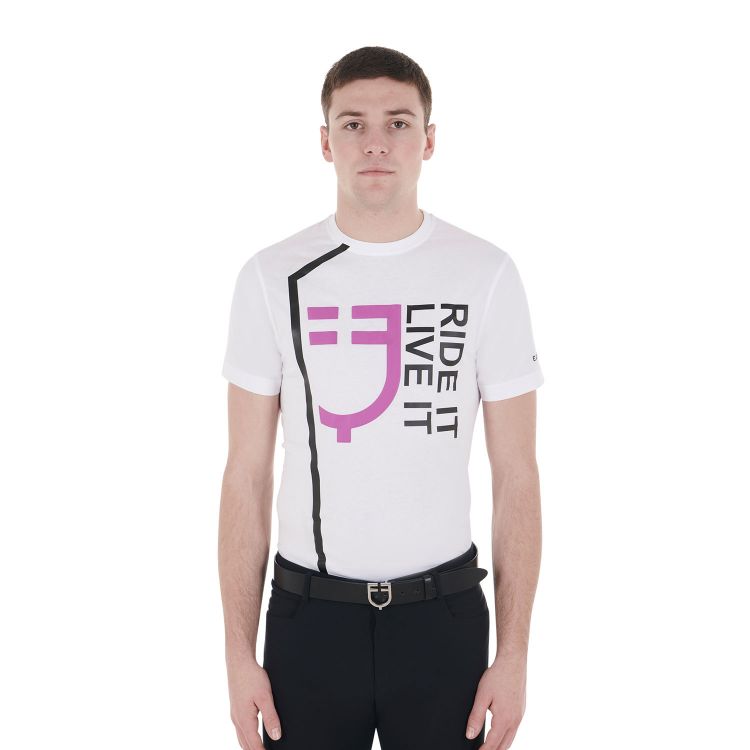 Men's Ride It Live It slim fit T-shirt with logo