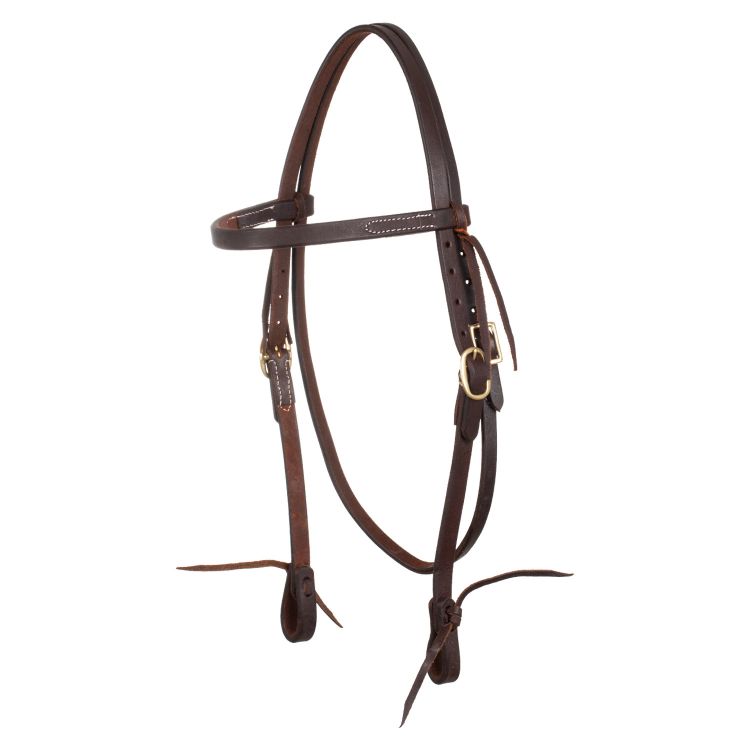 WESTERN TIE ENDS BROWBAND BRIDLE