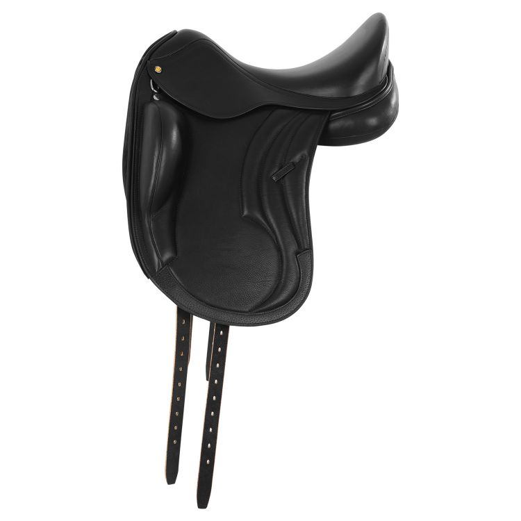 Dressage leather monoflap saddle