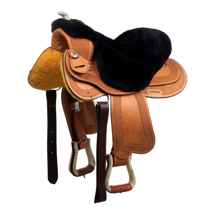 WESTERN SADDLE SHEEP SKIN  SEAT COVER