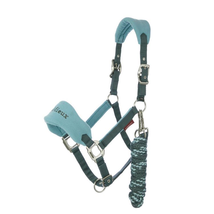 VOGUE HEADCOLLAR & LEADROPE PETROL