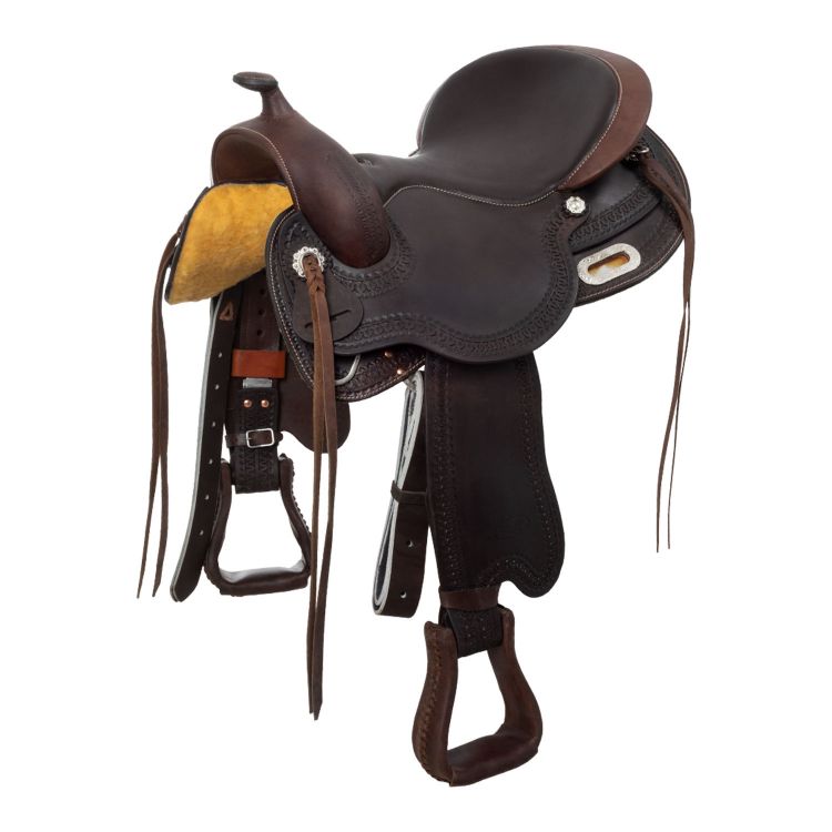 SHORT BACK SADDLE BUFFALO LEATHER