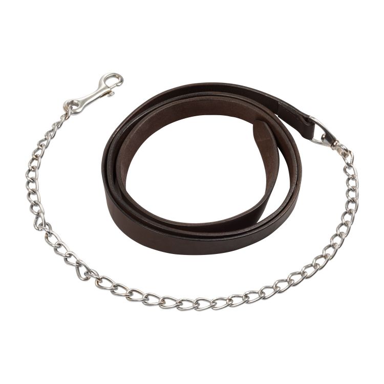 POOL'S LEATHER LEAD WITH CHAIN