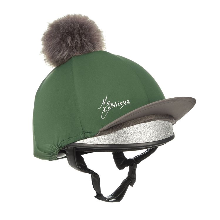 POM HAT SILK HUNTER GREEN