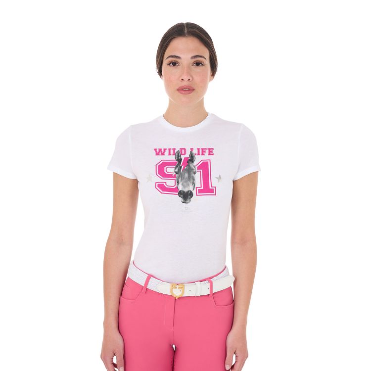 Women's Wild Life cotton T-shirt with print
